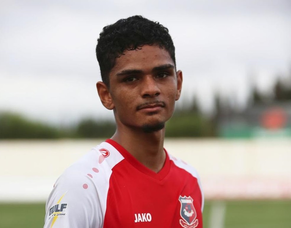 Guilherme Farias, atacante brasileiro do Tadamon Sour, da primeira divisão do Líbano — Foto: Divulgação