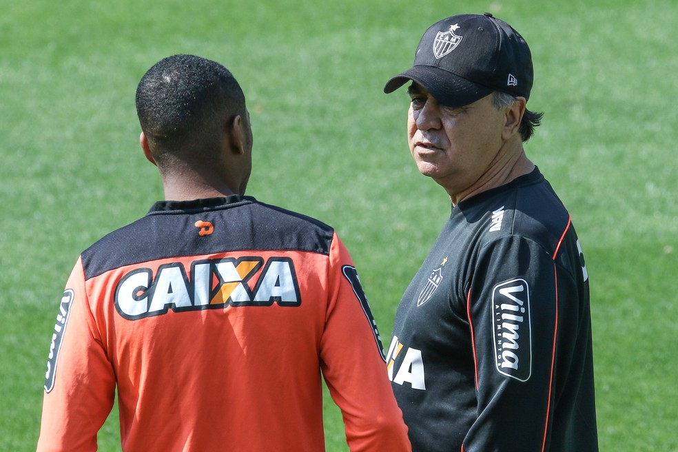 Marcelo oliveira em treino do Atlético-MG — Foto: Bruno Cantini/Atlético