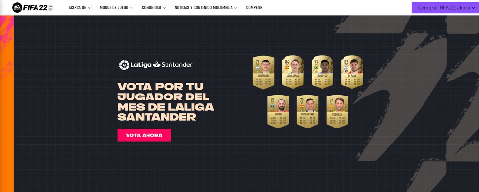 Notas do FIFA 22 - Melhores jogadores da LaLiga Santander - Site Oficial da  EA SPORTS