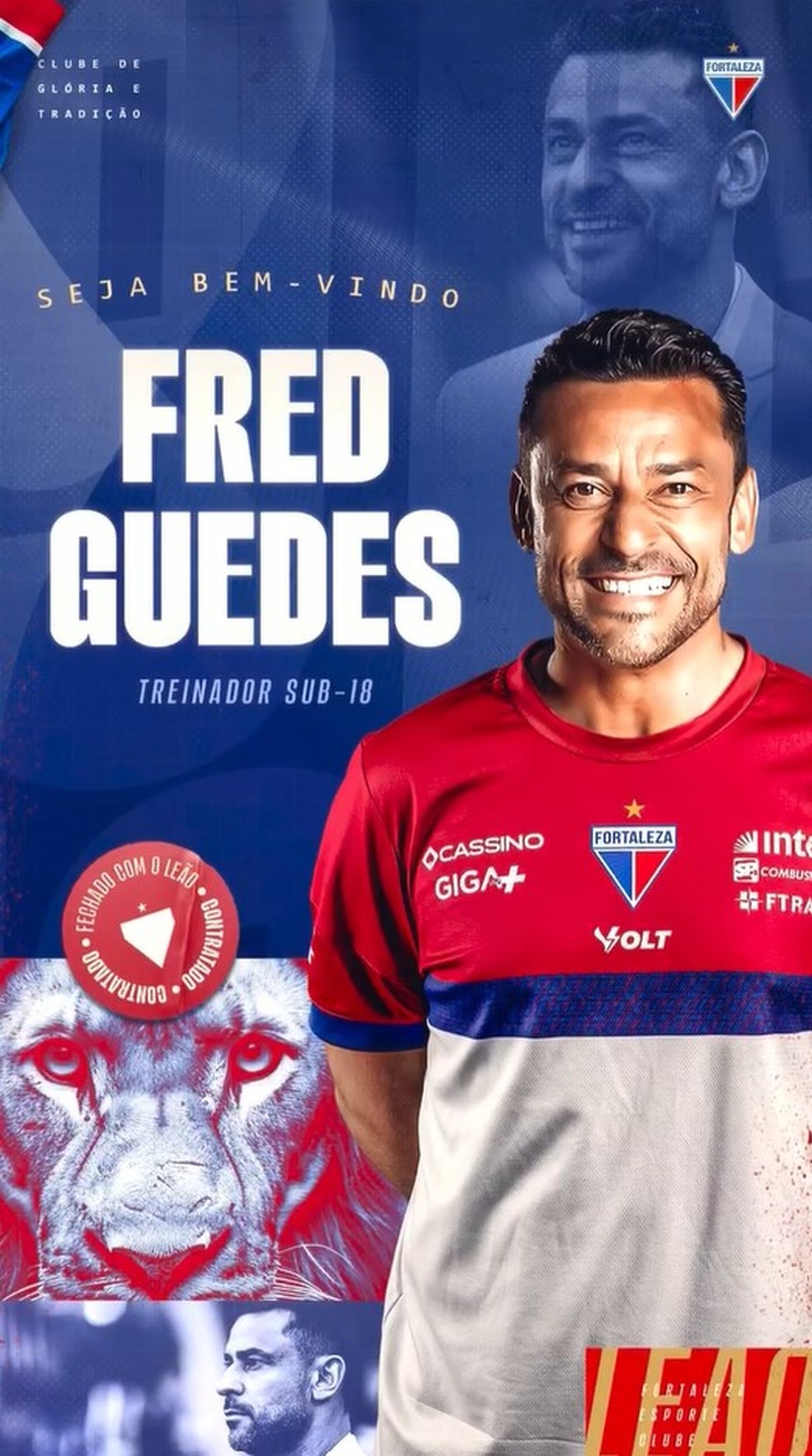 Fred é o novo técnico do sub-18 do Fortaleza — Foto: Divulgação