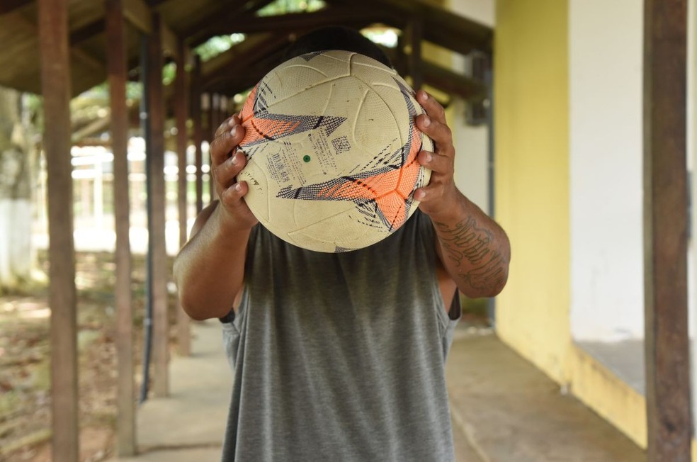 I.J.L é socioeducando aprovado em testes para base do Galvez — Foto: Divulgação/Galvez EC