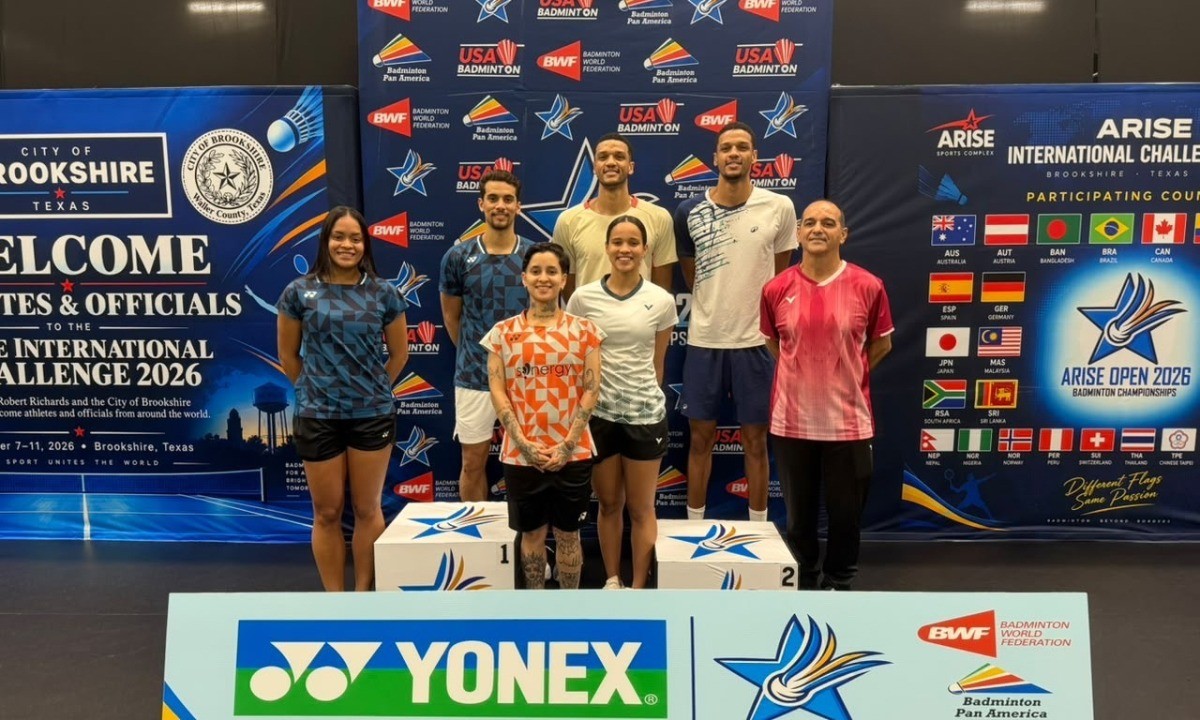 Badminton: Brasil fatura cinco medalhas em torneio internacional nos Estados Unidos