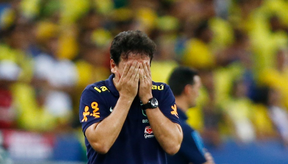 Fernando Diniz em Brasil x Argentina — Foto: Wagner Meier/Getty Images