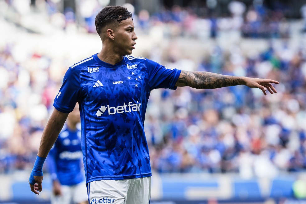 Kaio Jorge começou entre os titulares do Cruzeiro no jogo diante do Betim — Foto: Gustavo Aleixo/Cruzeiro