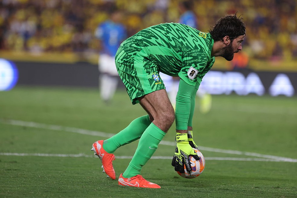 Alisson em lance registrado na Copa