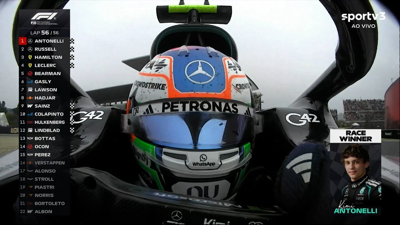 Antonelli conquista primeira vitória italiana na F1 em 20 anos