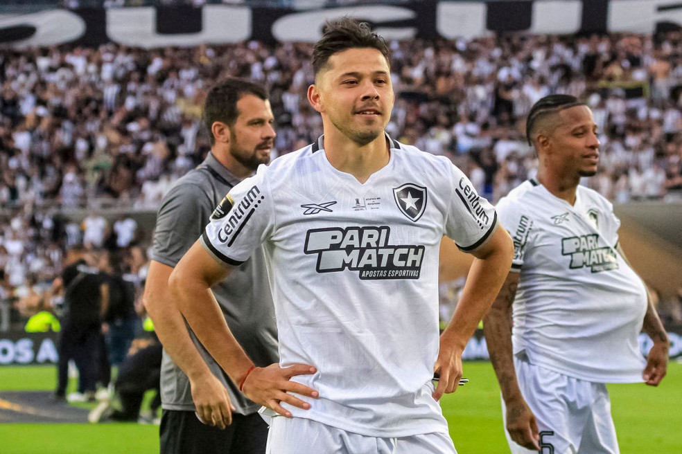 Óscar Romero na final da Libertadores, entre Botafogo x Atlético-MG — Foto: Pool Pelaez Burga/Eurasia Sport Images/Getty Images