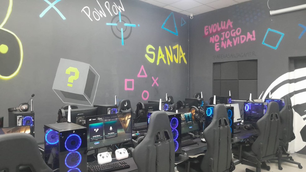 Arena gamer pública de São José dos Campos no interior do Museu Municipal