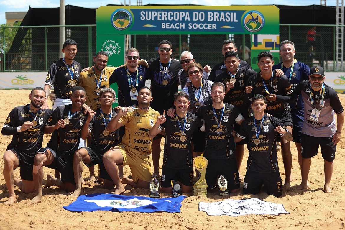 Clube de SC conquista Supercopa do Brasil e confirma vaga na Libertadores de beach soccer