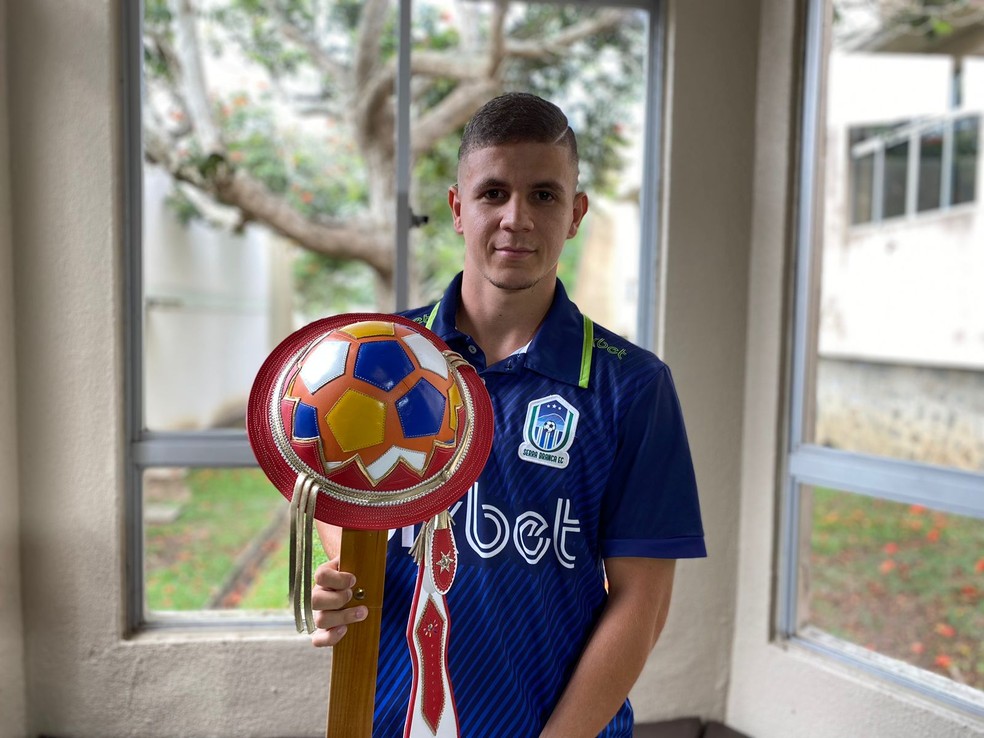 Vitinho foi o vencedor do Gola�o do Paraibano 2023 � Foto: Artur Lira / TV Para�ba