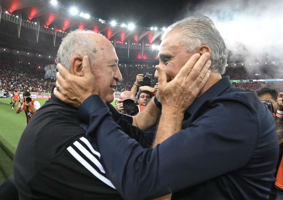 Felipão Tite Atlético-MG Flamengo — Foto: André Durão