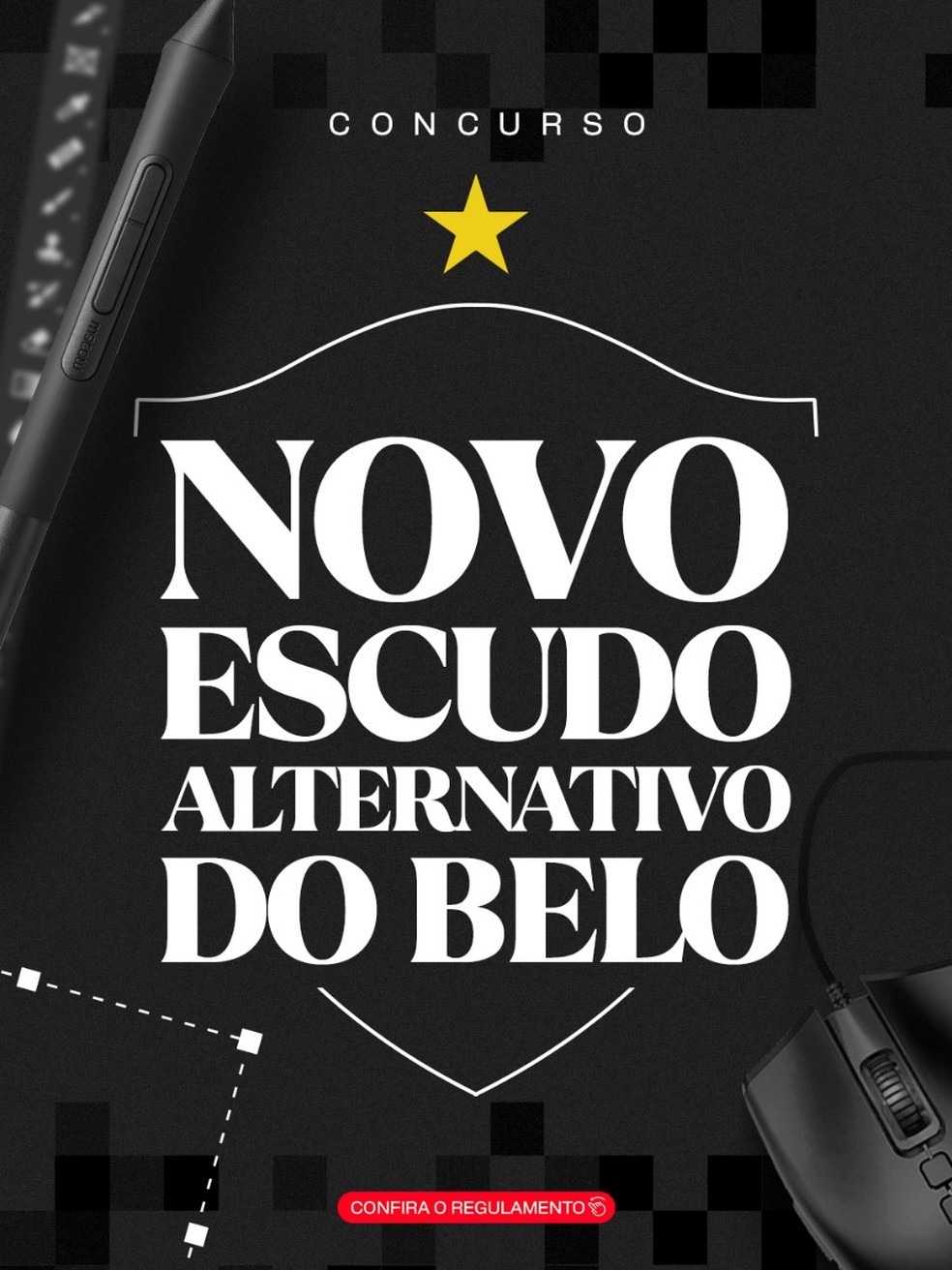 Botafogo-PB realiza concurso para a escolha de novo escudo alternativo — Foto: Arte/Botafogo-PB