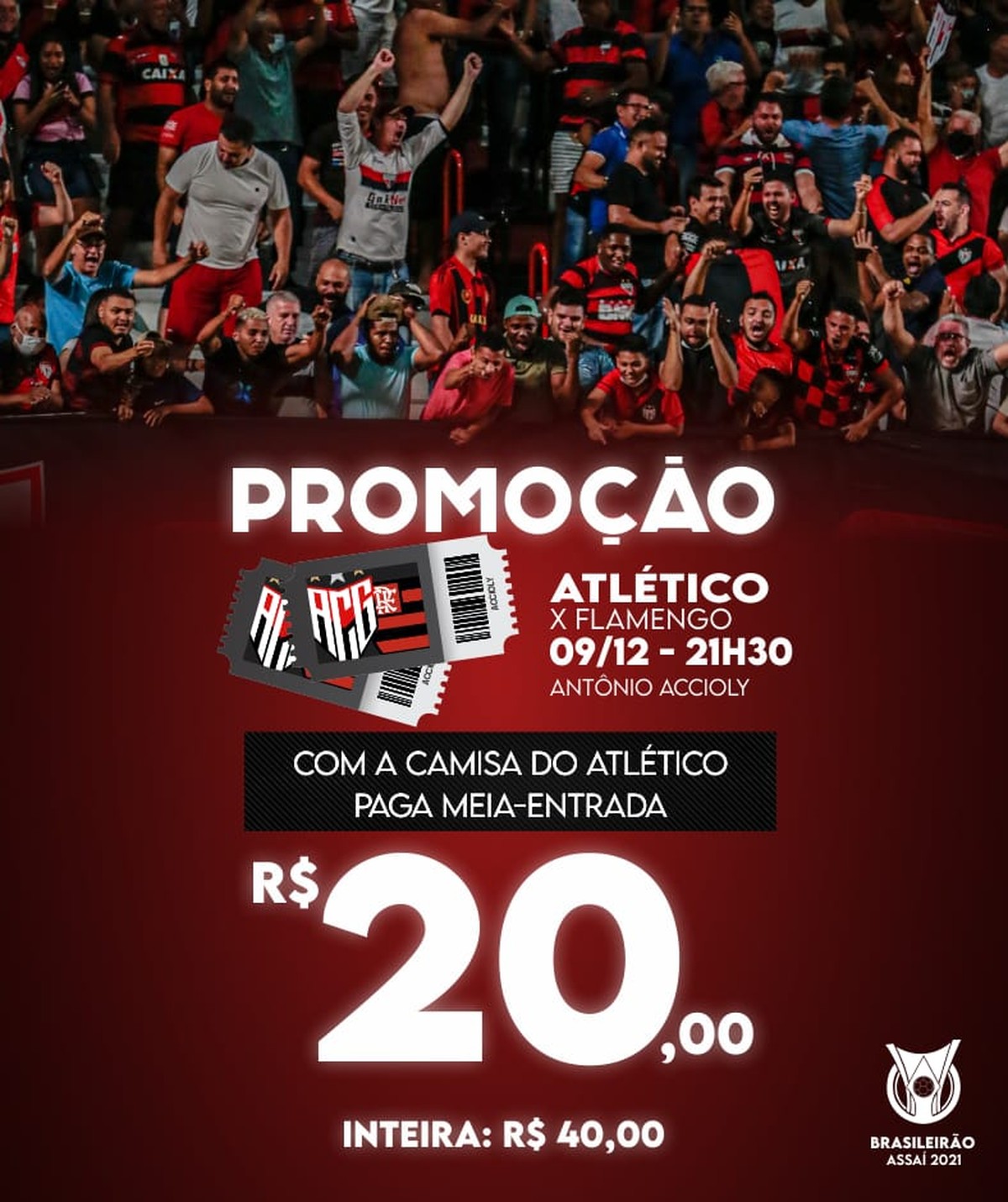 Ingresso Atletico X Flamengo