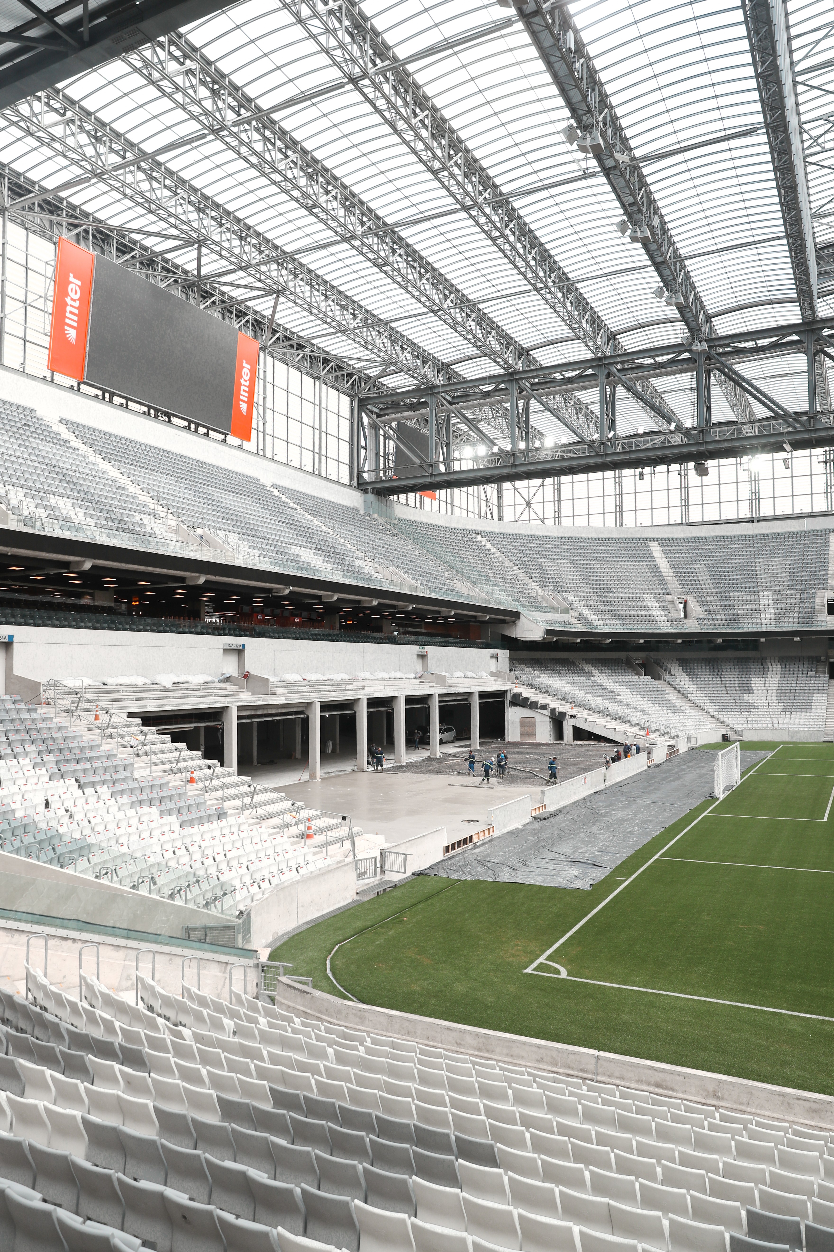 Athletico conclui etapa da arquibancada retrátil da Arena da Baixada; veja como está