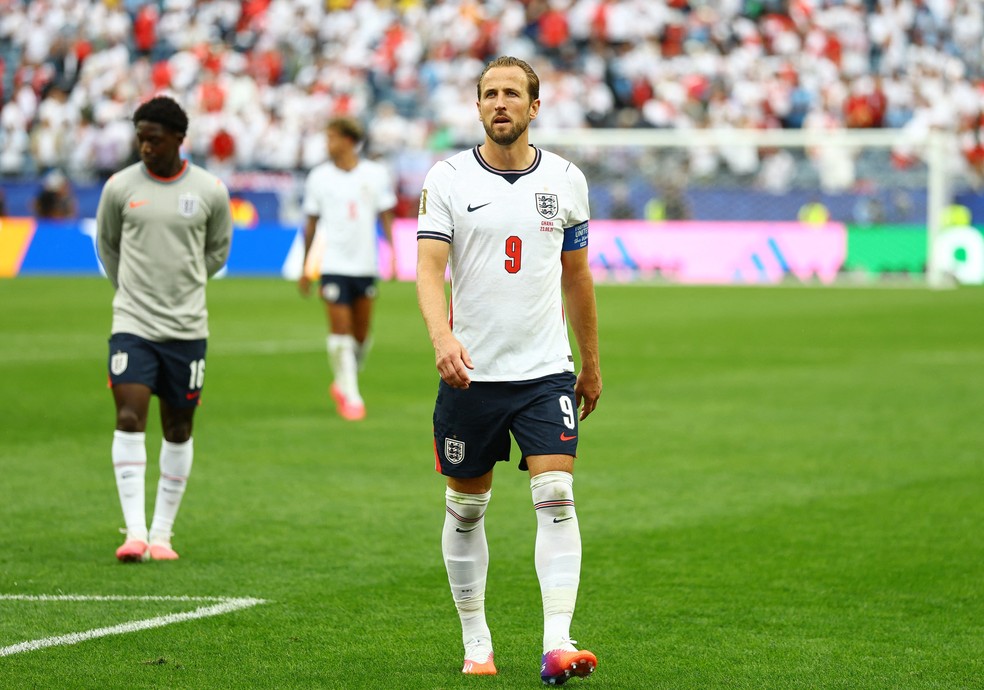 Harry Kane em ação pela seleção inglesa — dependência de Kane