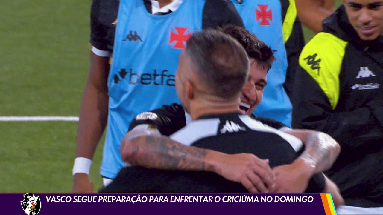 Vasco segue preparação para enfrentar o Criciúma no domingo