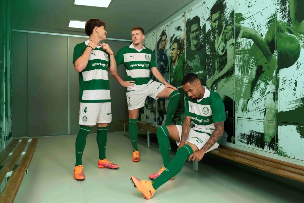 Terceiro uniforme do Palmeiras para a temporada 2025/26  Foto: Divulgao
