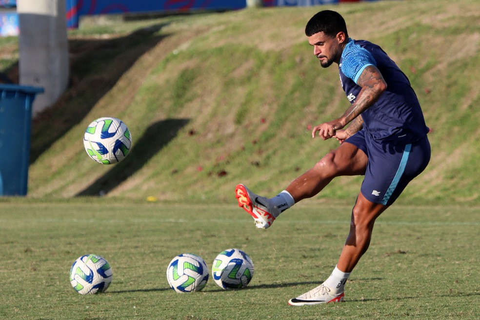 Cauly é a principal referência criativa do Bahia no Brasileirão — Foto: Felipe Oliveira/EC Bahia