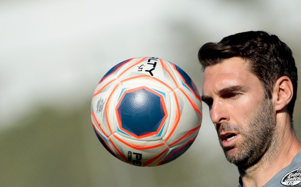 Boselli no treino do Corinthians em 2020 — Foto: Rodrigo Coca/Ag. Corinthians