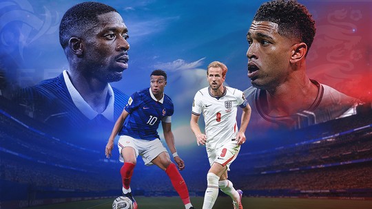 França x Inglaterra: onde assistir ao vivo, horário e escalações