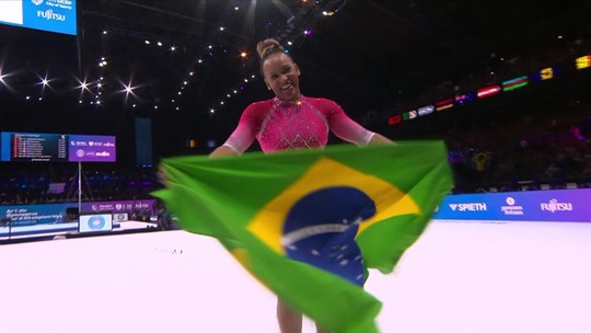 Rebeca Andrade é bicampeã mundial do salto em cima de Simone Biles - Programa: Ginástica SporTV 