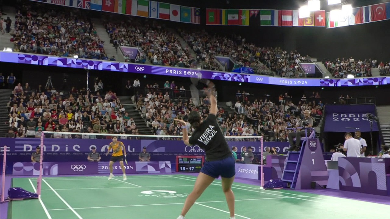 Badminton | Katethong (TAI) 2 X 0 (BRA) Juliana Viana | Jogossaque no pixbetParis 2024