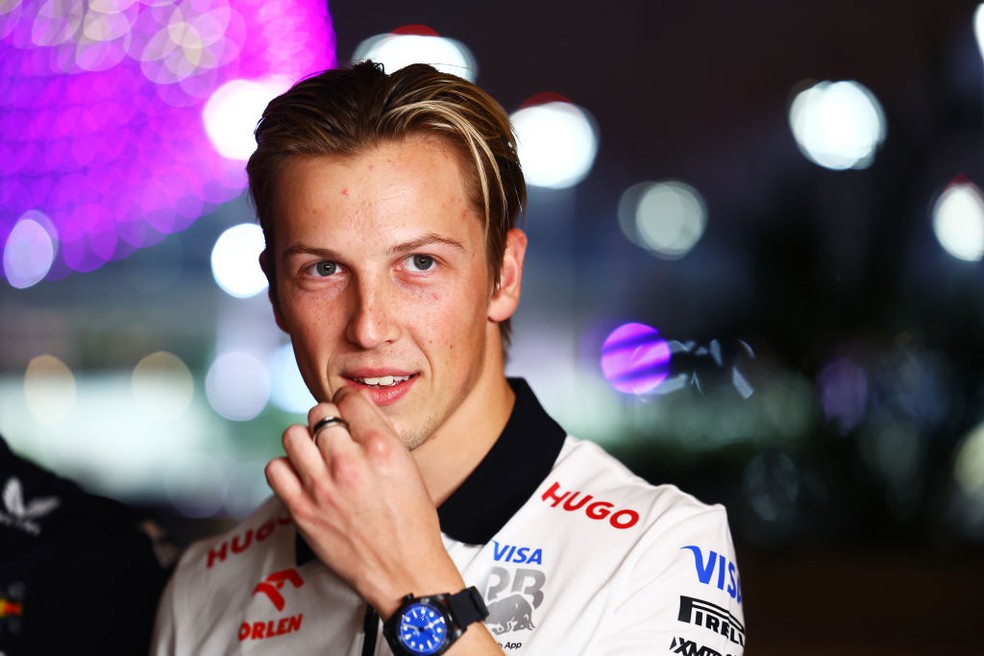 Liam Lawson no GP de Abu Dhabi da F1 em 2024 — Foto: Mark Thompson/Getty Images