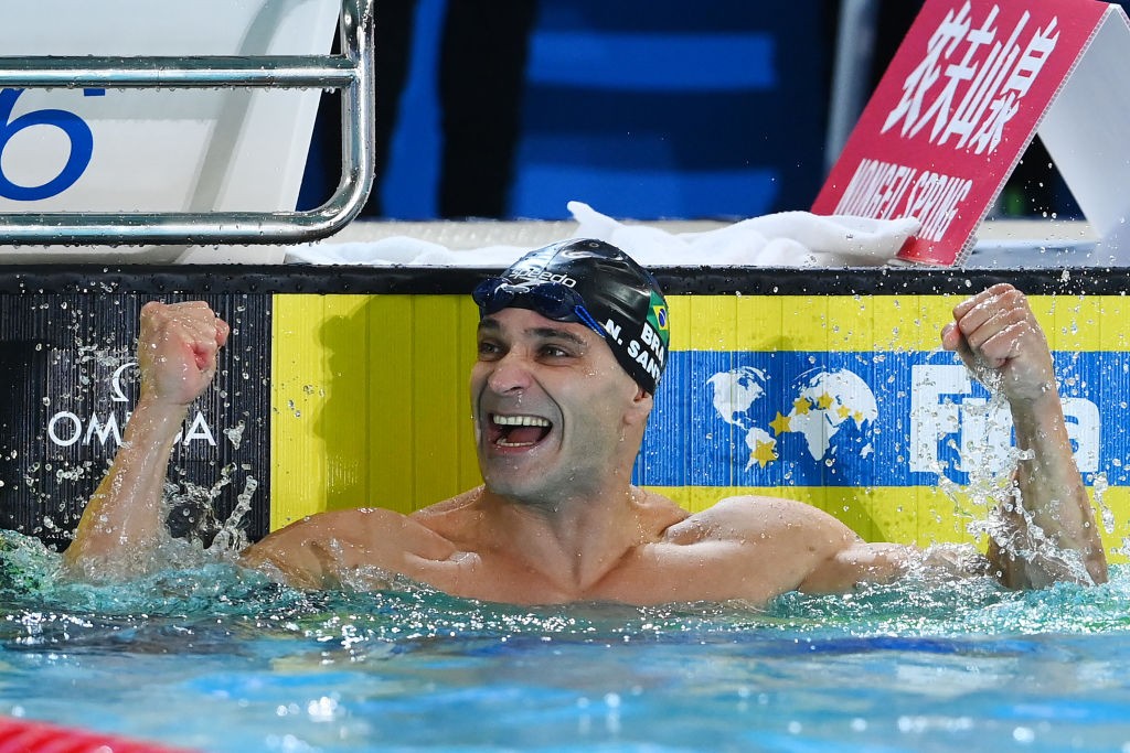 De volta às competições aos 46 anos, Nicholas Santos é campeão paulista nos 50m borboleta