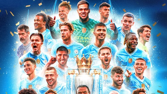 Manchester City conquista a Premier League; veja listabonus sem deposito 2024campeões