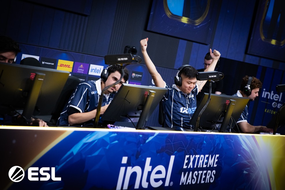 Time de Counter-Strike do MIBR em vitória na fase de entrada do IEM Katowice 2025 — Foto: ESL