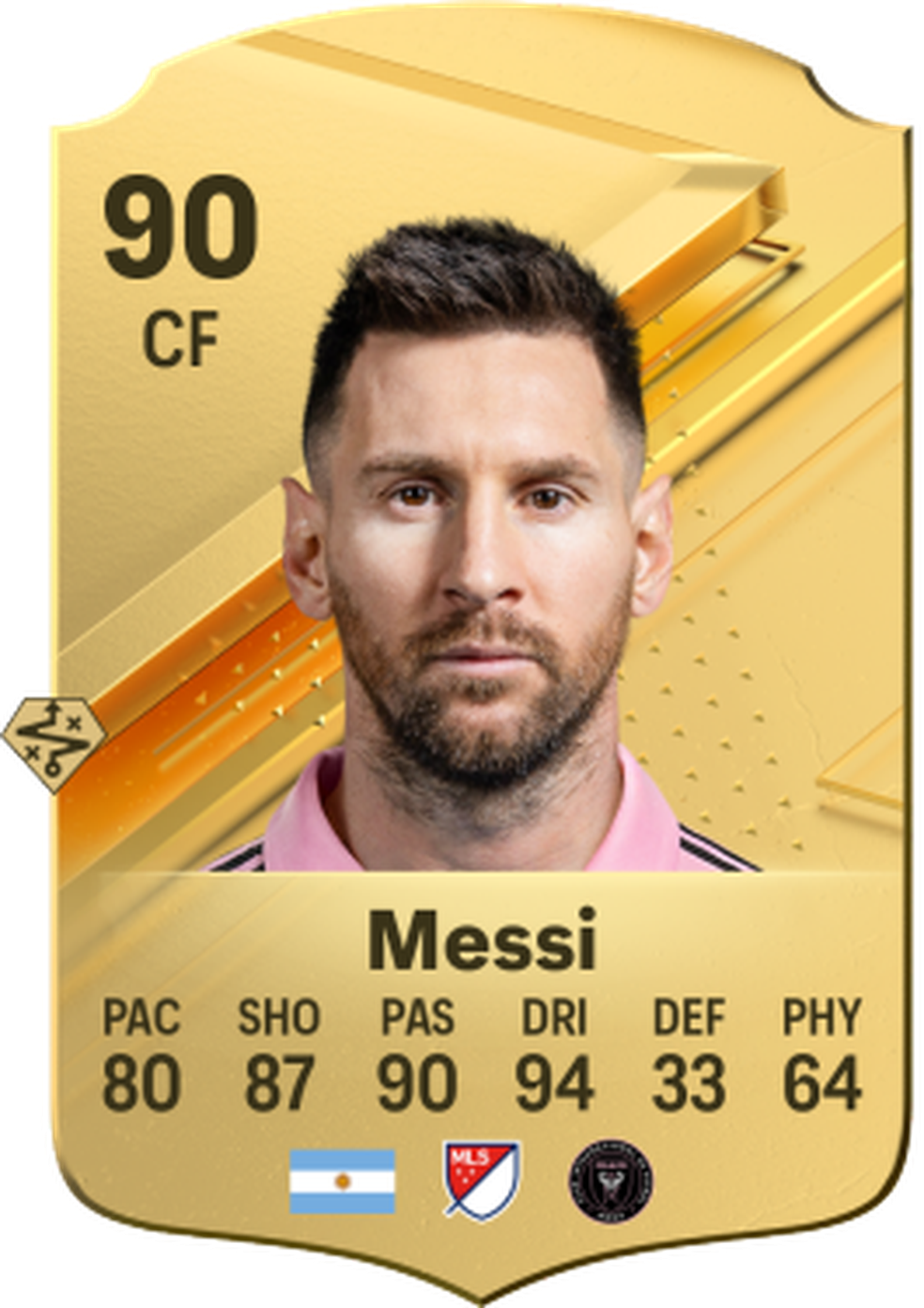 Carta do Messi no Ultimate Team — Foto: Reprodução/EA Sports
