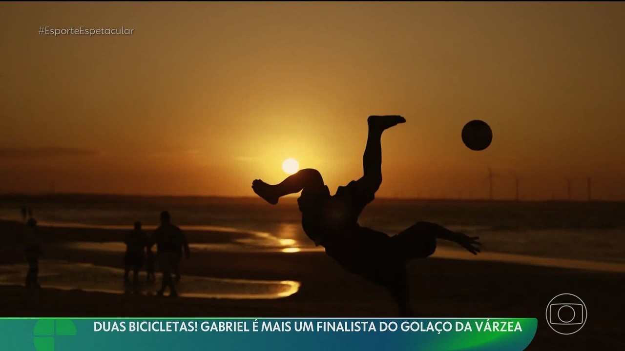 Golaço da Várzea 4ª edição: com dupla bicicleta, Gabriel, de Galinhos-RN, é um dos candidatos