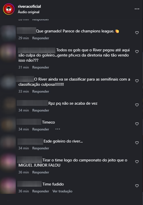 Torcida do River-PI protesta na web após nova derrota na Segundona