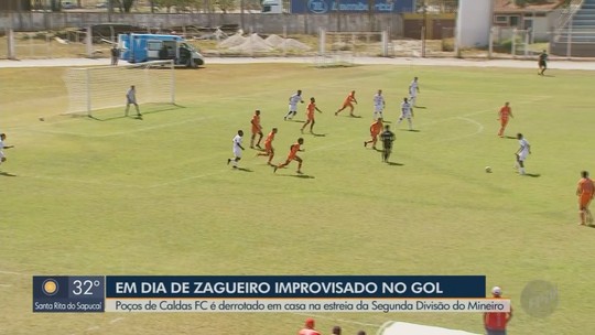 Só com dois no banco de reservas, Poços de Caldas perde para o Tupynambás na estreia da Segundona - Programa: Jornal da EPTV 1ª Edição - Sul de Minas 