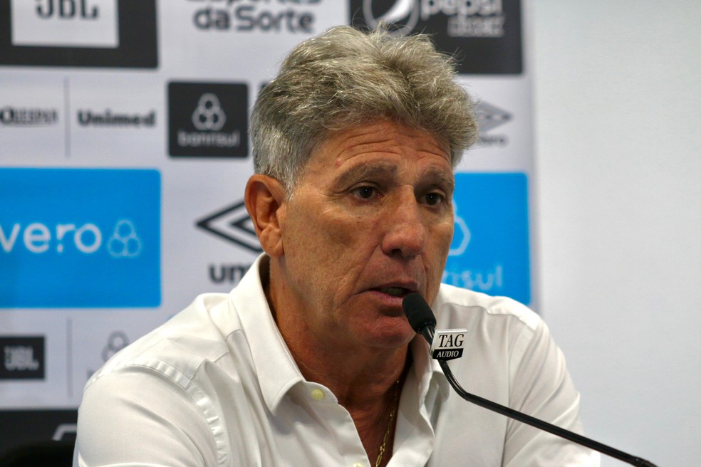 Renato Portaluppi, em coletiva de imprensa, após o empate em 2 a 2 com o Juventude