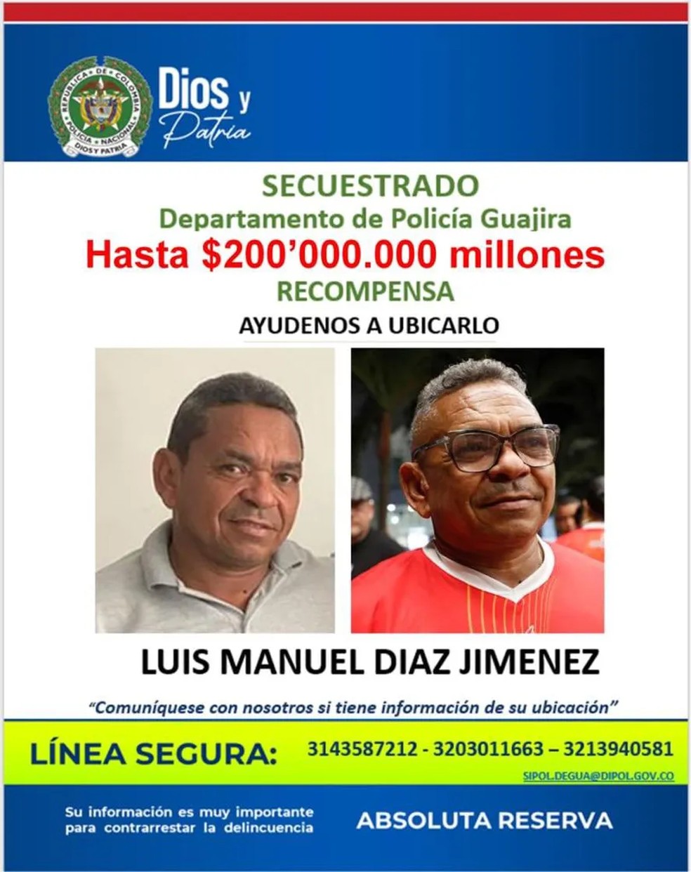 Pai de Luis Diaz, jogador do Liverpool, é sequestrado na Colômbia