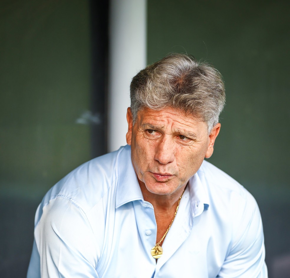 Renato na derrota do Grêmio para o Vasco — Foto: Lucas Uebel/Divulgação Grêmio