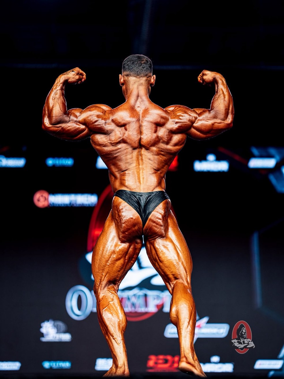 Ramon Dino mostra físico nas prévias do Mr. Olympia — Foto: Reprodução: redes sociais Mr. Olympia