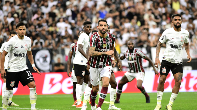 Renato Augusto, do Fluminense, no jogo contra o Corinthians