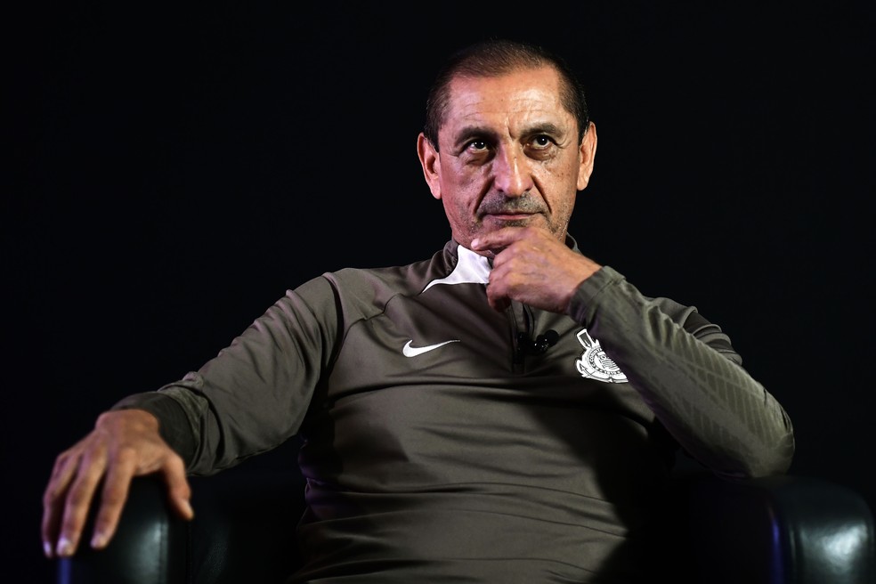 Ramón Díaz, técnico do Corinthians — Foto: Marcos Ribolli