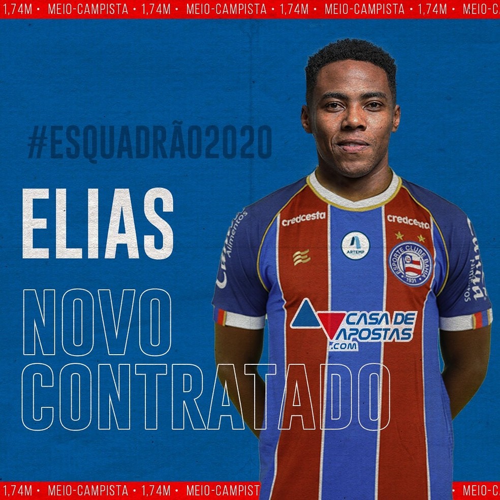 Onde está jogando o volante Elias?