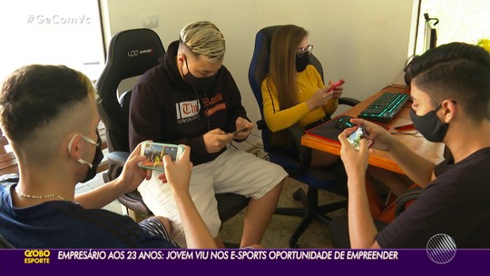 Empreendedorismo em e-sports: baiano de 23 anos se torna empresário do ramo - Programa: Globo Esporte BA 