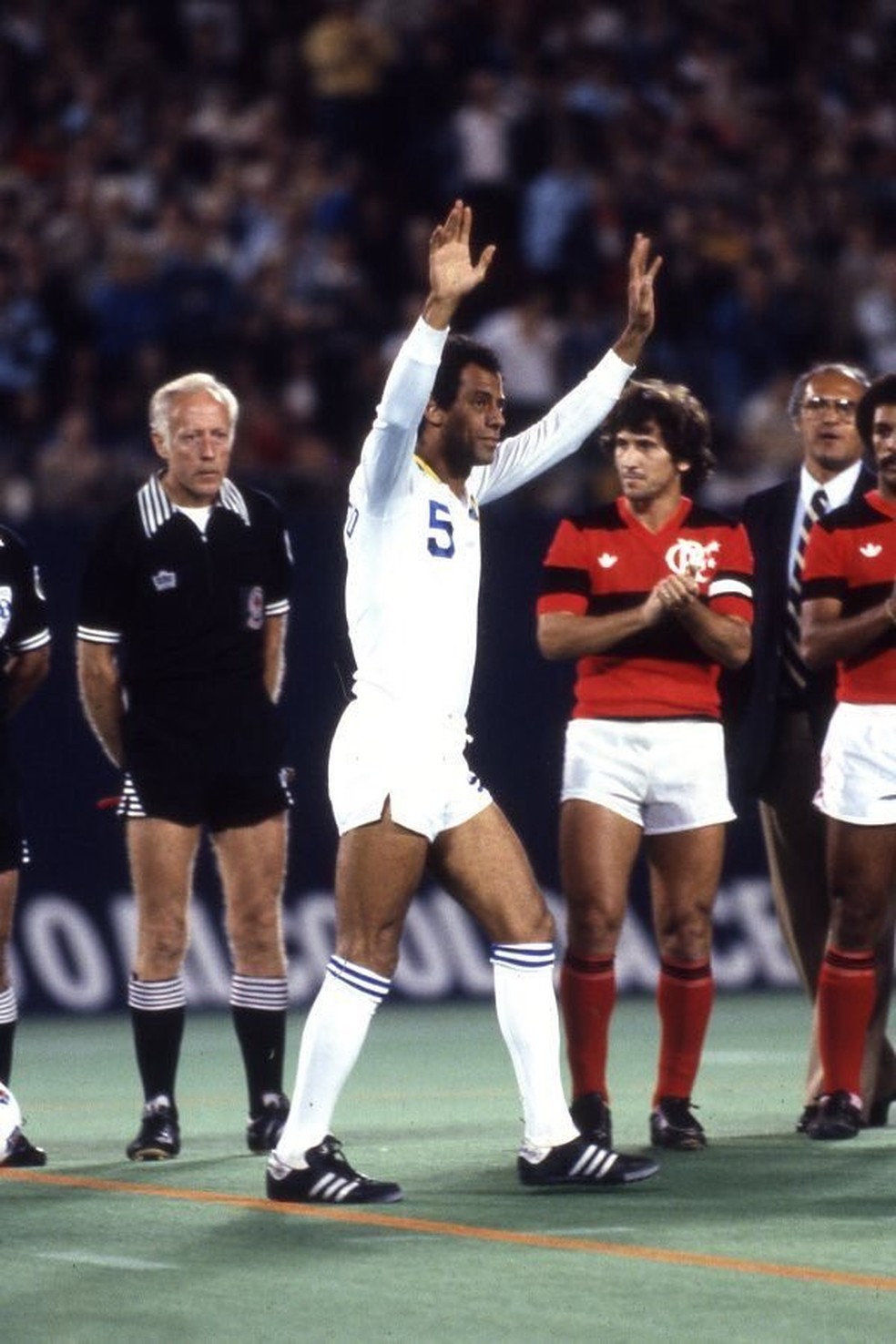 Carlos Alberto Torres se despede do futebol — Foto: Divulgação / Flamengo