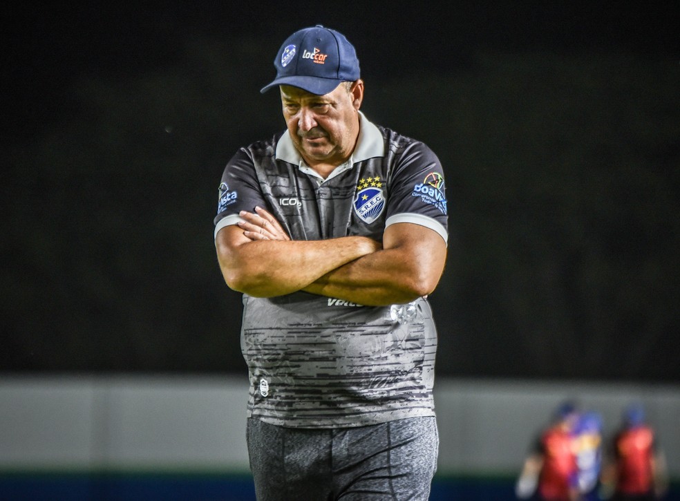 Chiquinho Viana em último amistoso do São Raimundo-RR antes da estreia pela Copa do Brasil — Foto: Hélio Garcias/São Raimundo-RR