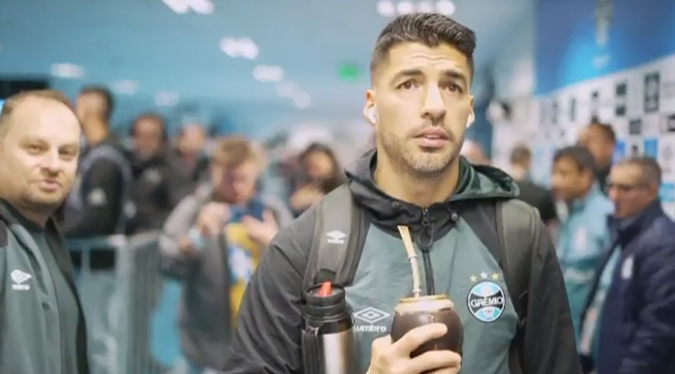 Luis Suárez, atacante do Grêmio — Foto: Reprodução