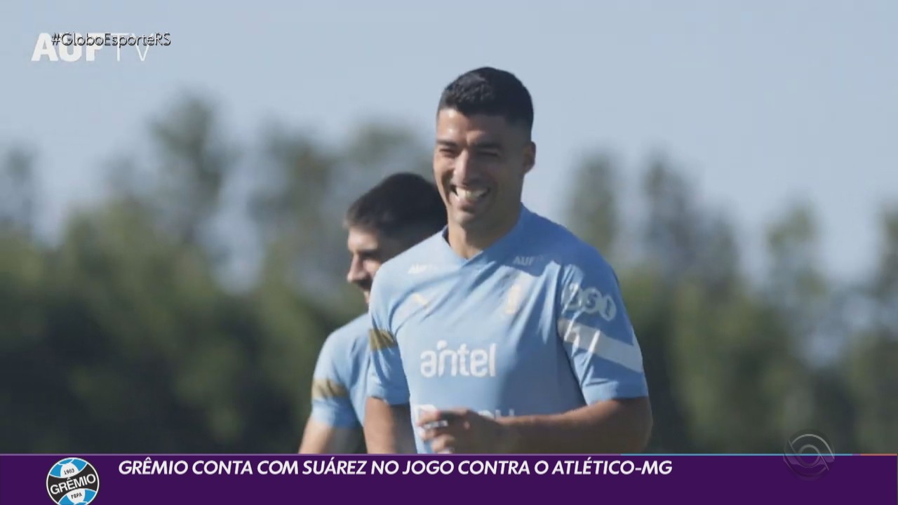 Grêmio conta com Suárez no jogo contra o Atlético-MG
