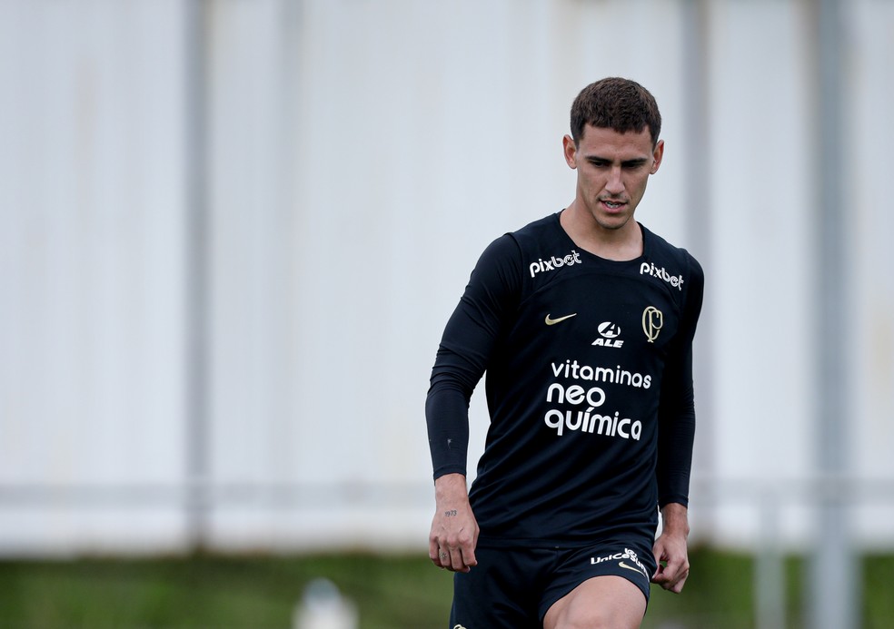 Matías Rojas em treino do Corinthians — Foto: Rodrigo Coca/Agência Corinthians