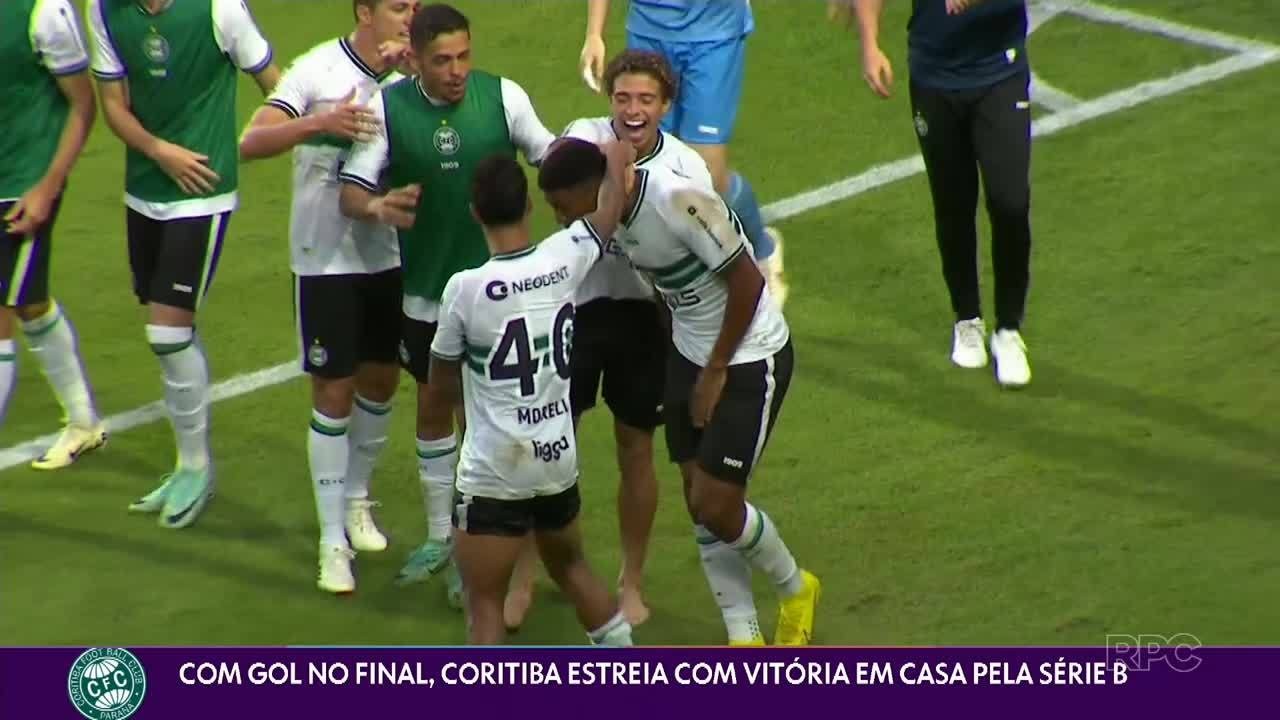 Com gol no final, Coritiba estreia com vitória em casa pela série B