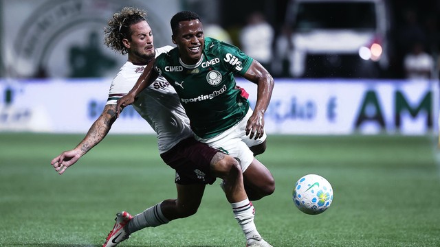 Guga e Jhon Arias em Palmeiras x Fluminense