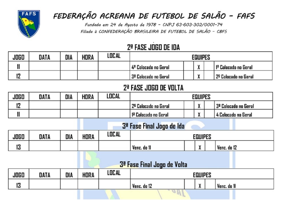 2ª DIVISÃO DE FUTSAL - CARAPICUIBA - JogaFácil Campeonatos
